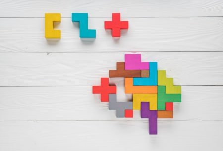 colored blocks brain