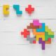 colored blocks brain