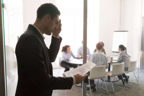 anxious public speaker