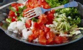 plate of vegetables