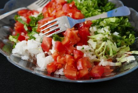 plate of vegetables