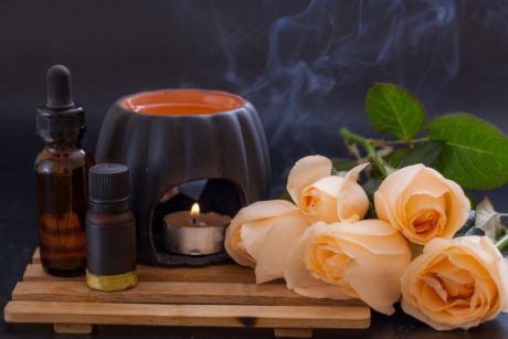 aromatherapy oils and diffuser