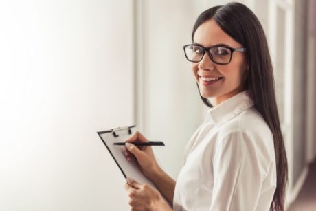 female psychotherapist in white shirt