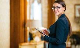 female hotel manager