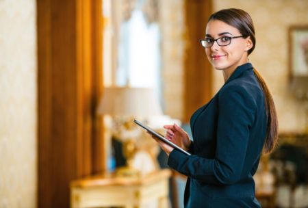 female hotel manager