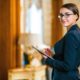 female hotel manager