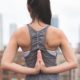 woman doing yoga for back pain