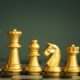 golden chess pieces