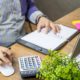 accountant working on desk