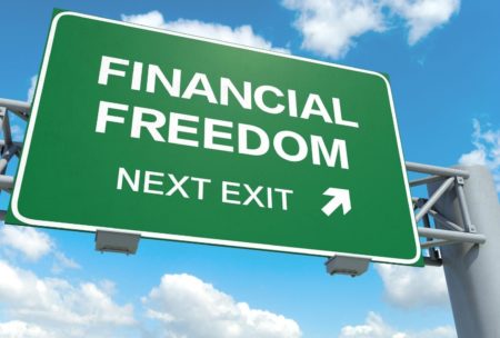 financial freedom exit sign