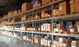 amazon fba canada warehouse showcasing multiple boxes and shelves for storage