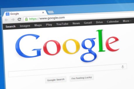 a computer screen displaying the google search engine interface, highlighting the theme of getting started with google sites