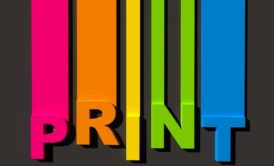 print multicolored letters