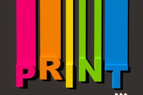 print multicolored letters