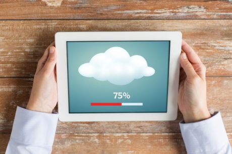 cloud on tablet device