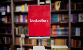 red book titled bestsellers