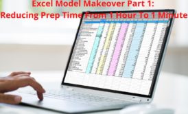 excel on silver laptop