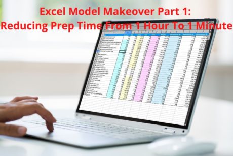 excel on silver laptop