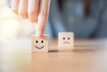 smile wooden block