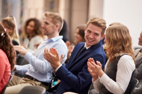 applauding audience