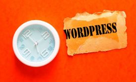 white clock and wordpress