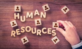 wooden letters human resources