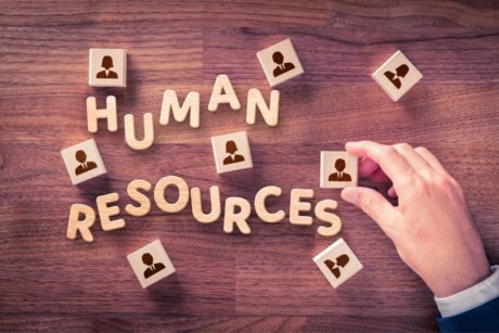 wooden letters human resources