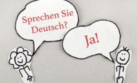 stick figures talking in german