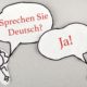 stick figures talking in german