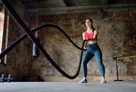 woman doing HIIT workout