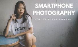 female model and course title smartphone photography