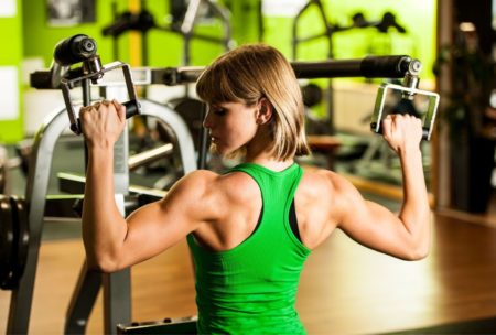 woman working out