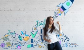 female entrepreneur in white top