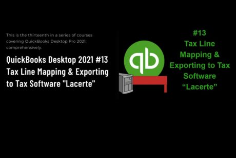 quickbooks tax line mapping course cover