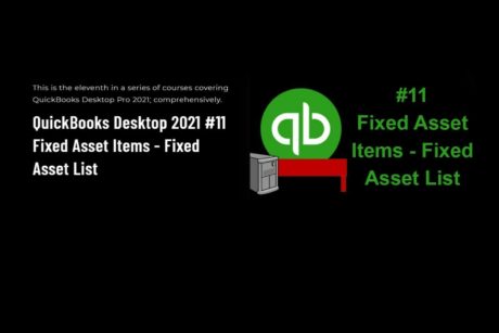 quickbooks fixed asset items course cover