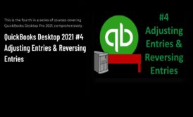 quickbooks adjusting and reversing entries course cover