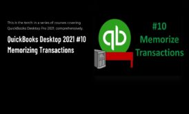 quickbooks memorizing transactions course cover