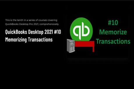 quickbooks memorizing transactions course cover