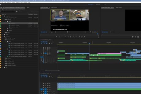 screenshot of video being edited on adobe premiere pro