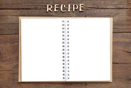 blank recipe book
