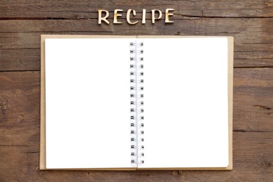 blank recipe book