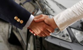 salespeople shaking hands