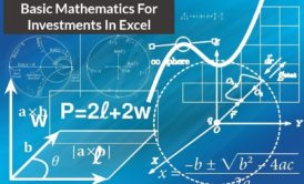 mathematical equations and course title basic mathematics for investment in excel