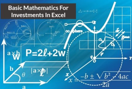 mathematical equations and course title basic mathematics for investment in excel