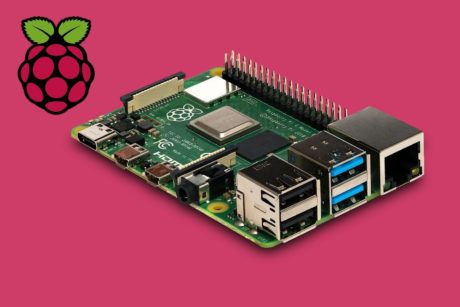 raspberry pi logo and hardware