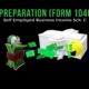 course cover tax preparations self employed business income