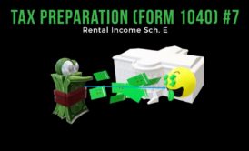 tax preparations form 1040 rental income schedule course cover