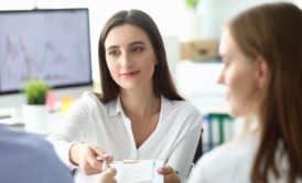 woman in negotiation with female customer