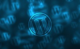 close up of wordpress logo