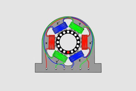 illustration of an electrical rotating machine